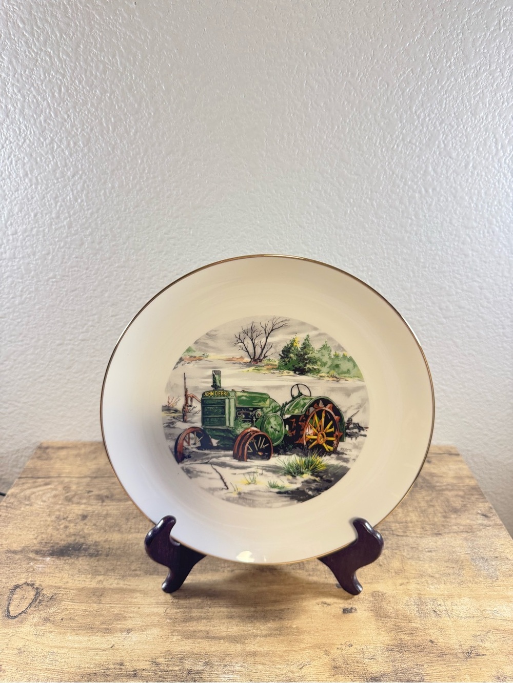 John Deere “Snowbound” Collector Plate 1984 Raymond L. Crowe Limited Edition - Picture 8 of 10